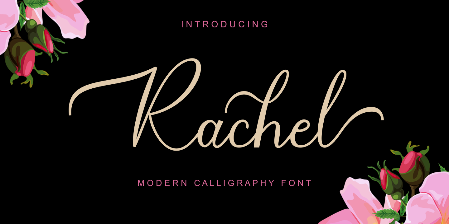 Beispiel einer Rachel-Schriftart #7